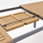 JEDILNA MIZA ORIS METULJ ALU + EVKALIPTUS 180/240 - slika 8