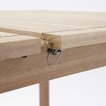 JEDILNA MIZA SOLIS METULJ ZUN. 150/200 AKACIJA - slika 4