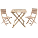 JEDILNA MIZA SOLIS ORIGAMI 70X70 AKACIJA - slika 9