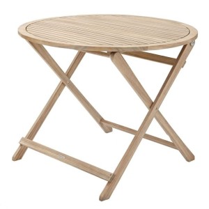 JEDILNA MIZA SOLIS ORIGAMI D90CM AKACIJA