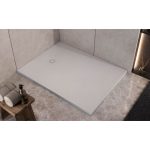 KAD ZA PRHANJE, KOTNA KOLPA SAN HOPP 100X90 LLM BELA RELIEFNA POVRŠINA - slika 3