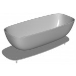 KAD ZA PRHANJE, KOTNA KOLPA SAN MILO-FS 174X75 KERROCK BELA - slika 4