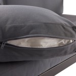 KAVČNA GARNITURA ORIS II ALU/EUC KAVČ3P+2AC+MIZA D.GR/D.SIVA BLAZINA - slika 7