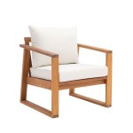 KAVČNA GARNITURA SOLARIS COMPACT 4P FSC AKACIJA BEŽ MEDEN LES - slika 3