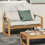 KAVČNA GARNITURA SOLARIS COMPACT 4P FSC AKACIJA BEŽ MEDEN LES - slika 7