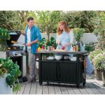 KETER MOBILNI PULT - MIZA ZA ZUNANJO KUHINJO NA TERASI IN VRTU, 207 L - slika 2