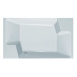 KOPALNA KAD KOTNA KOLPA SAN NABUCCO 190X120 BELA ZA VGRADNJO