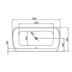 KOPALNA KAD SAMOSTOJEČA KOLPA SAN MARILYN-FS 180X90/O WHITE HORIZONTALNI PRELIV - slika 4