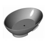 KOPALNA KAD SAMOSTOJEČA KOLPA SAN TRISTAN-FS 196X117 WHITE IZ KERROCKA - slika 3