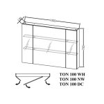 KOPANIŠKA OMARICA Z OGLEDALOM SAN TON 100 DC NAOMI - slika 3