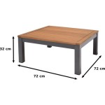 KOTNA GARNITURA ORIS II 5P ALU/EUC+KAVNA MIZICA D.GR/BEŽ BLAZINA - slika 5