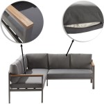 KOTNA GARNITURA ORIS II 5P ALU/EUC+KAVNA MIZICA D.GR/D.GR BLAZINA - slika 2