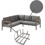 KOTNA GARNITURA ORIS II 5P ALU/EUC+KAVNA MIZICA D.GR/D.GR BLAZINA - slika 3