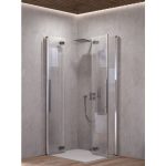 KOTNA KABINA ZA PRHANJE KOLPA SAN Q 80 SBR/1 POLARIS FOLD SILVER PROF. PROZ. STEK.