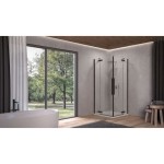 KOTNA KABINA ZA PRHANJE KOLPA SAN Q 90 B/1 POLARIS ČRN PROF. PROZ. STEK.