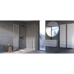 KOTNA KABINA ZA PRHANJE KOLPA SAN Q 90 SBR/1 ANDROMEDA SILVER PROF. PROZ. STEK. - slika 2