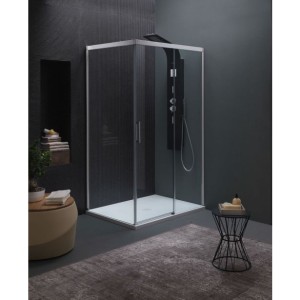 KOTNA KABINA ZA PRHANJE KOLPA SAN TK 140X90/K-L MONTES SILV