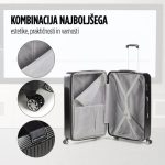 KOVČEK SCANDINAVIA CARBON SERIES 90L ČRN - slika 2