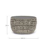 KOVINSKA MIZA BIZZOTTO CUYEN SAND, FI 64 CM - slika 3