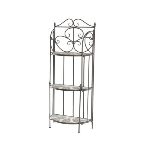 KOVINSKA MIZA DECORIS SIENA MOZAIK REGAL 27X53.5X130 CM