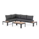 KOVINSKA VRTNA GARNITURA BIZZOTTO NARELLE CHAR YK13 KOTNA SOFA SET3 W-CU