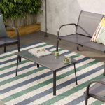 KOVINSKA VRTNA GARNITURA SET BEO, SIV - slika 3