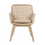 KOVINSKI STOL BIZZOTTO HOMEMOTION MADISON, BEŽ - slika 6