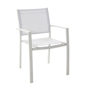 KOVINSKI STOL NATERIAL LYRA BEL, 2X2