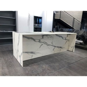 KUHINJSKI PULT MS VISCOM BELA 130 X 305 CM DEBELINA12MM