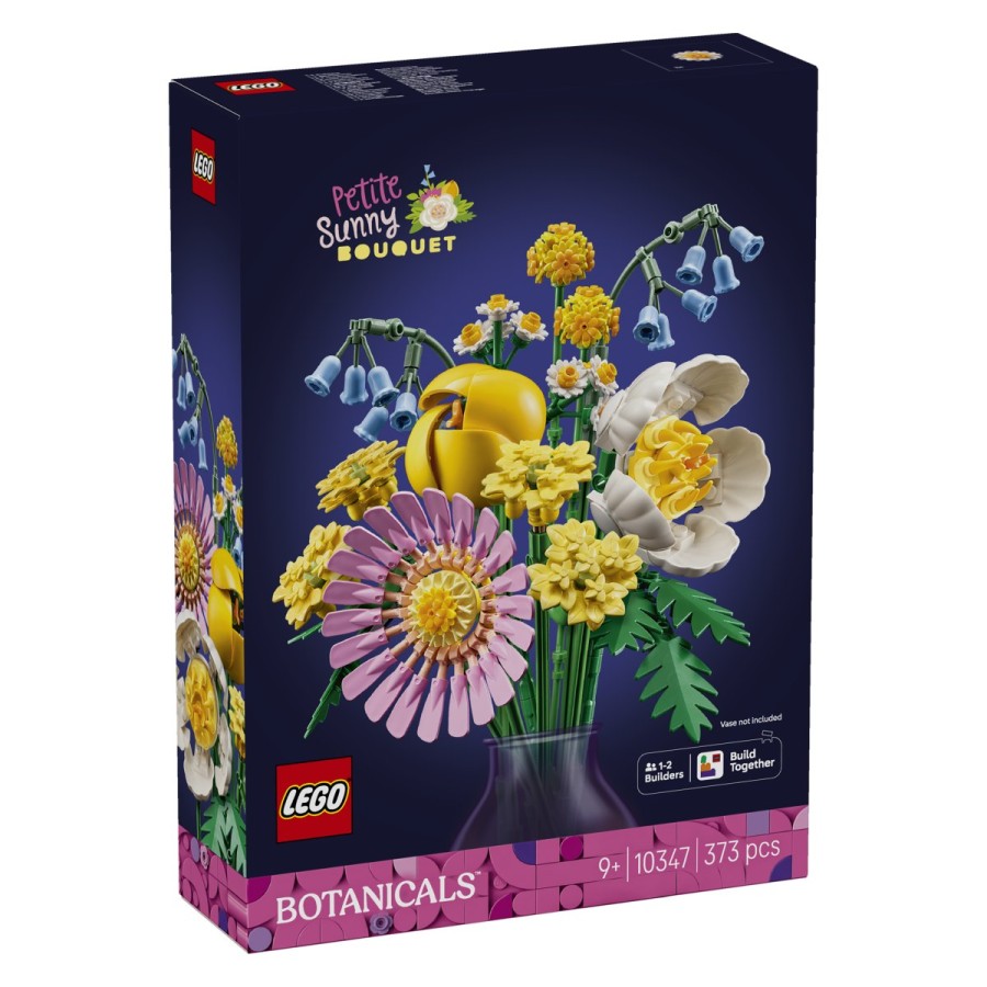 LEGO® Botanicals 10347 Mali sončni šopekVnesi nekaj sonca v svoj dom s kompletom za sestavljanje LEGO® Rastline Mali sončni šopek. Bodi ustvarjalen med sestavljanjem 7 vrst LEGO cvetlic v pastelnih barvah