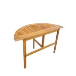 LESENA MIZA MQ TOSCANA, POLKROŽNA MIZA 100/50/75 CM, AKACIJA - slika 3