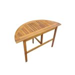 LESENA MIZA MQ TOSCANA, POLKROŽNA MIZA 100/50/75 CM, AKACIJA - slika 5