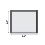 LESENA VISOKA GREDA KARIBU 0 ZEMELJSKO SIVA 98X65X64 - slika 6