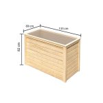 LESENA VISOKA GREDA KARIBU 1 BARVA LESA 133X69X82 - slika 3