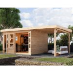 LESENA VRTNA HIŠKA KARIBU LAHAR 6+ PODALJŠEK STREHE ŠIRINE 2.40 M - slika 4