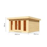 LESENA VRTNA HIŠKA KARIBU LOTUS - slika 2