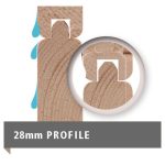 LESENA VRTNA HIŠKA KARIBU TINTRUP 364X244X210X LES 28MM - slika 9