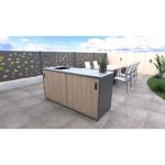 LETNA KUHINJA MS VISCOM ELEMENT POMIVALNO KORITO LESNI DEKOR HRAST-RUSTIK - slika 2