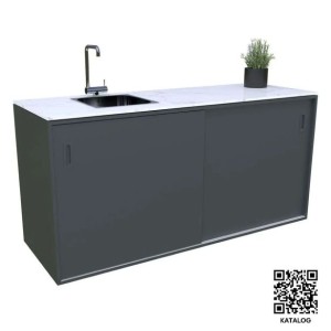 LETNA KUHINJA MS VISCOM ELEMENT S POMIVALNIM KORITOM 1800X634 MM