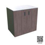 LETNA KUHINJA MS VISCOM ELEMENT Z VRATI AMERIŠKI OREH 900X634 MM