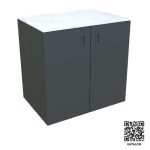 LETNA KUHINJA MS VISCOM ELEMENT Z VRATI ANTRACIT 900 X 634 MM