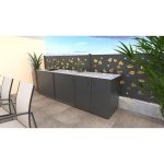 LETNA KUHINJA MS VISCOM ELEMENT Z VRATI ANTRACIT 900 X 634 MM - slika 3