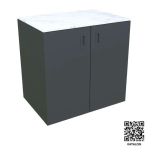 LETNA KUHINJA MS VISCOM ELEMENT Z VRATI ANTRACIT 900 X 634 MM