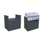 LETNA KUHINJA MS VISCOM ELEMENT ZA ŽAR ANTRACIT 900 X 634 MM - slika 2