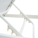 LEŽALNIK IZ TEKSTILENA NATERIAL LYRA BETA, BEL ALU, TEKSTILEN - slika 5