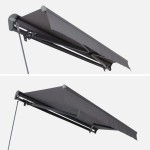 MARKIZA, TENDA NATERIAL CALIMA 300X200 CM, SIVA ROČNA - slika 3