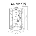 MASAŽNA KABINA KOLPA SAN MELBA 100 SIMPLE/KOMPLET - slika 3