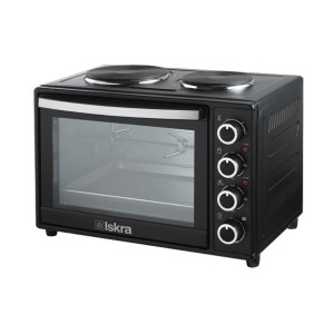 MINI PEČICA ISKRA HL38RCT-ČRNA DVE PLOŠČI