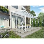 NADSTREŠEK ZA TERASO PALRAM SIERRA, BELA/TRANSPARENT 3X4,25M - slika 2