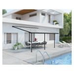 NADSTREŠEK ZA TERASO PALRAM SIERRA, SIVA/TRANSPARENT 3X4,25M - slika 2